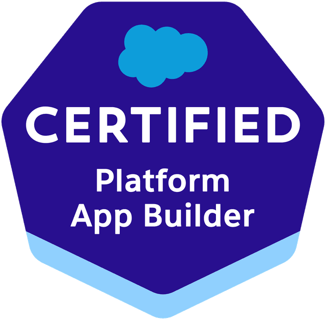 Salesforce App Builder Certification Badge